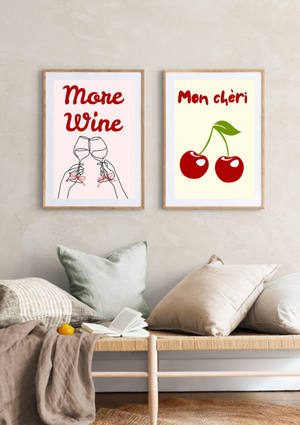 More Wine Poster